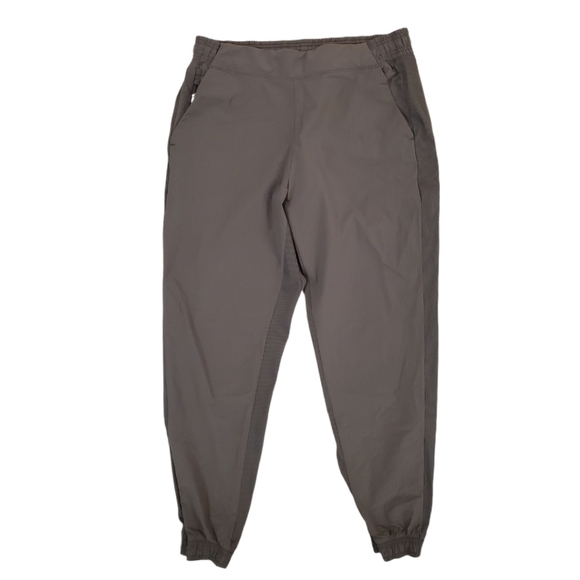 Athleta Women's Gray Textured Brooklyn Jogger Pants Size‎ 12 - Picture 1 of 8